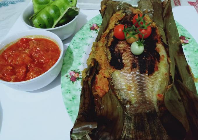 Resep Pepes ikan nila bumbu asam durian yang Enak