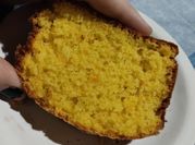 Una foto de budin de mandarinas en licuadora
