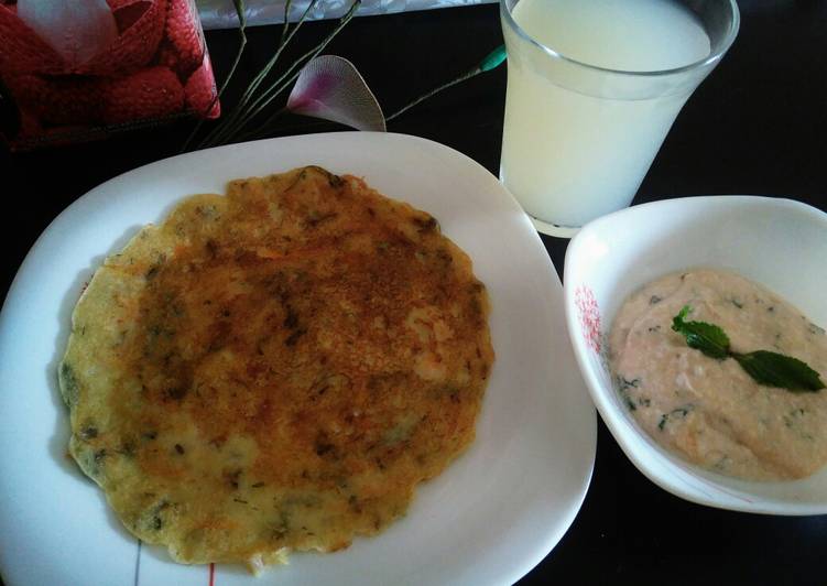 Step-by-Step Guide to Make Super Quick Homemade Vegetables Curd Pancakes / Cheela