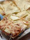 Carasau Bread Focaccia with Mozzarella and Ham