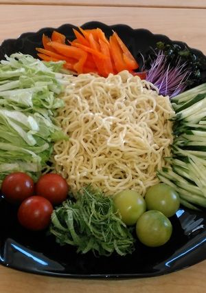 A picture of Our Family’s Ramen Salad.