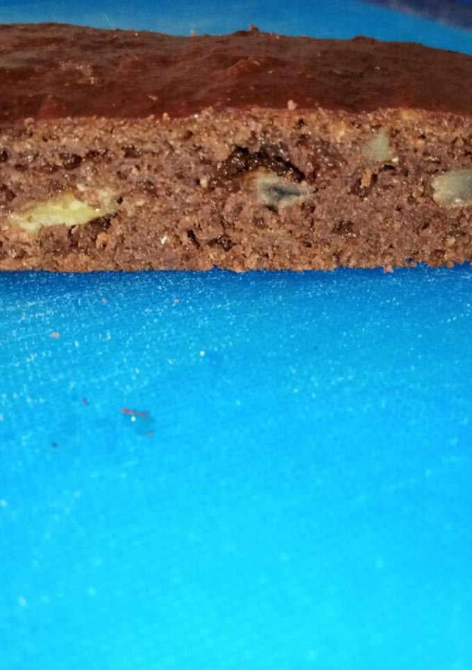 Una foto de Brownie chocolate saludable
