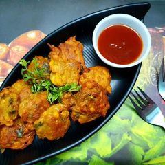 Pumpkin Onion Pakora A picture of Pumpkin Onion Pakora.