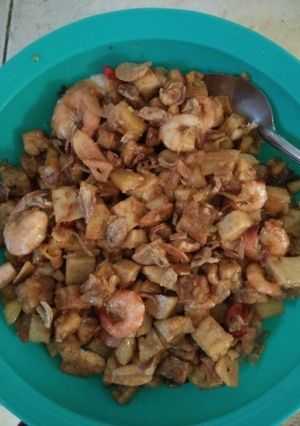 Foto resep Tumis udang baso ikan saus tiram