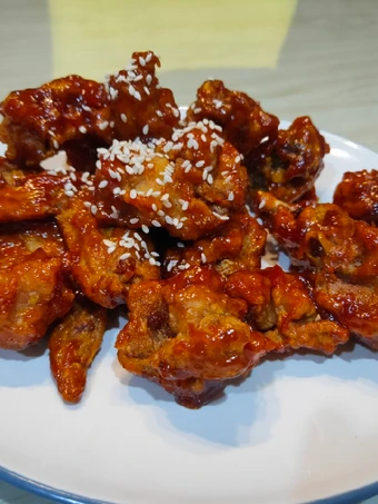 Cara Mudah Membikin Resep Korean Honey Butter Chicken (Mudah dan Enak) yang Uenak Anti Ribet, Lezat