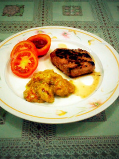 A picture of Pork Roast with Sweet & Sour Sauce.