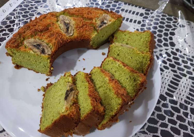 Resep masakan Bolu pisang pandan oats | Cara Bikin Bolu pisang pandan oats Yang Sempurna