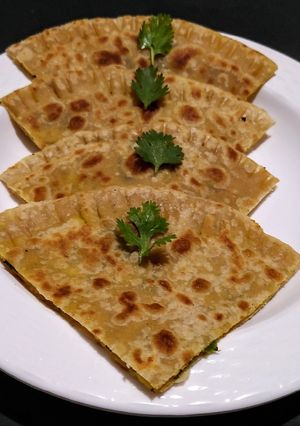A picture of Stuffed dahi paratha.
