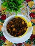 Poi Saag and Potato Sabzi