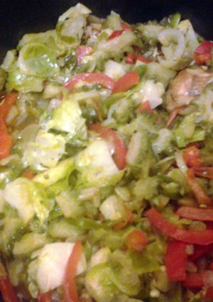 A picture of Anandara's Not-bitter Bittergourd and Paprika Stir.