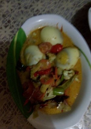 Foto resep Sayur godog telur