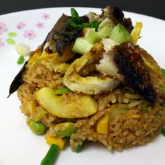 A picture of Mackeral Fried Rice.