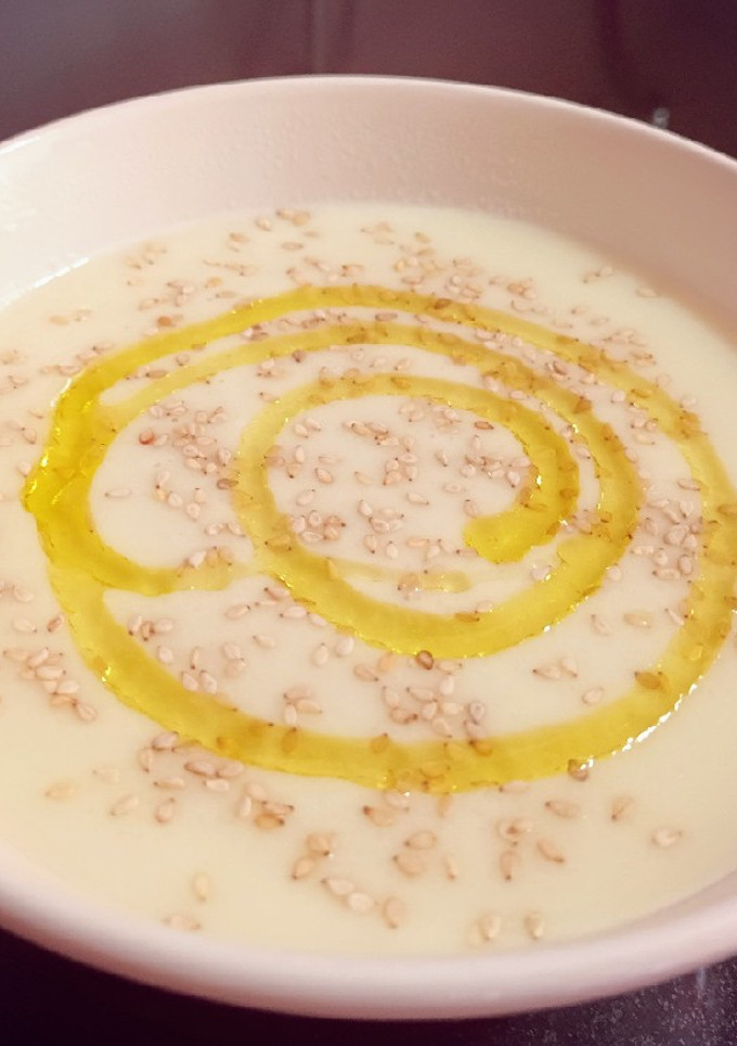 Una foto de Crema de coliflor al parmesano en TMX