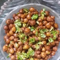 A picture of Kala Chana masala.