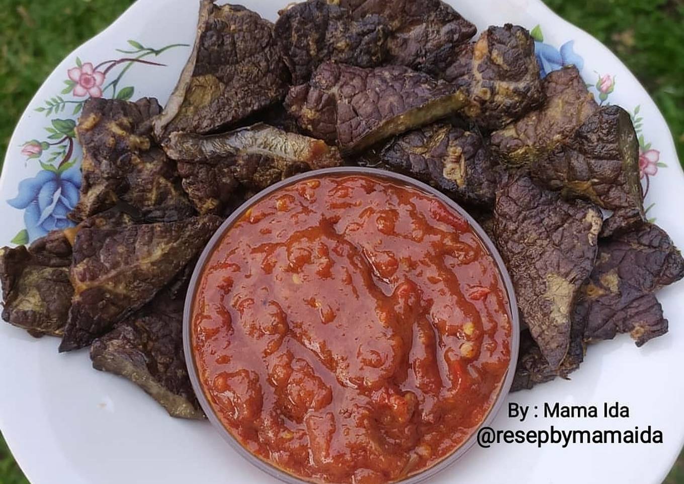Paru Sapi Goreng Sambal Terasi