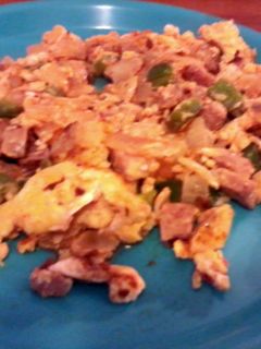 A picture of Hot Sausage And Eggs.