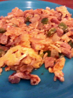 A picture of Hot Sausage And Eggs.