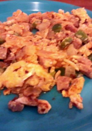 A picture of Hot Sausage And Eggs.