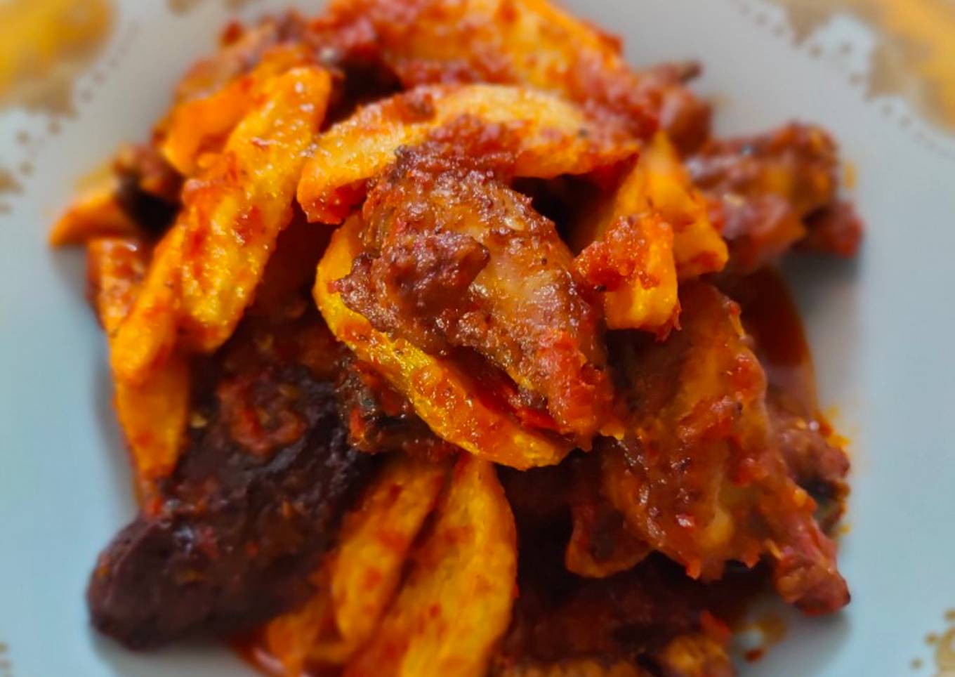 Ayam kentang balado