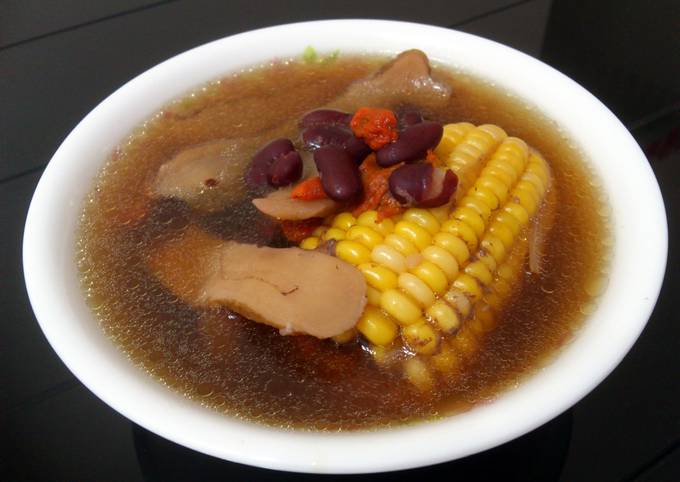 How to Make Homemade Kidney Bean And Sweetcorn In Chicken Soup