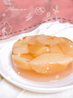 動漫少女夢幻甜點｜水蜜桃果凍｜白酒果凍 的食譜成品照片