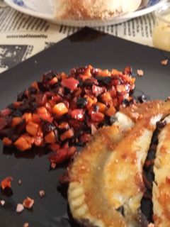 Una foto de Rodaballo con Verduritas a la Mantequilla en Plancha con Mayonesa de Lima