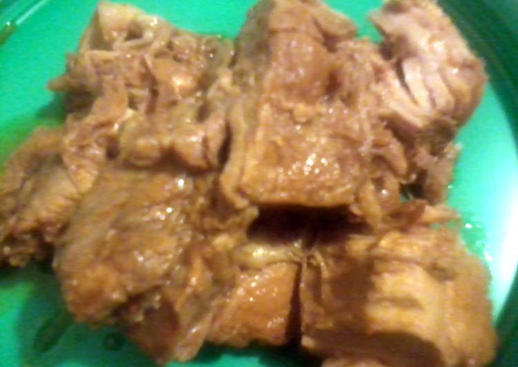 Easiest Way to Prepare Favorite Crockpot BBQ Ribs by Donna