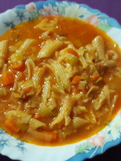 Una foto de Sopa de pasta (aprovechamiento)