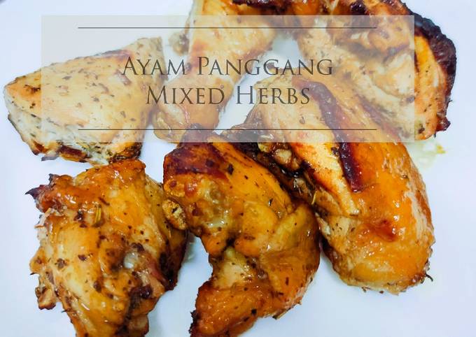 Resipi Ayam Panggang Mixed Herbs Oleh Meor Sr Cookpad