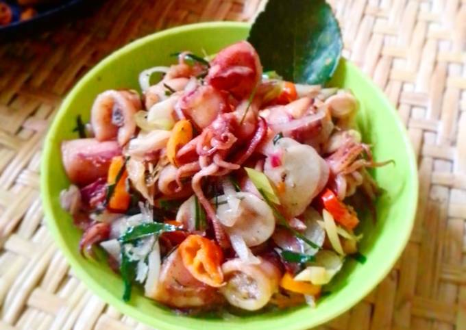 Cara Gampang Membuat Cumi Asin Sambal Matah Anti Gagal