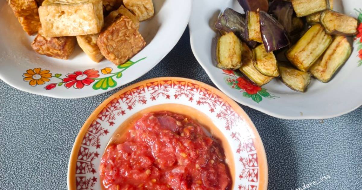 Resep Tahu Tempe Terong Sambal Penyet Paling Praktis dan Simple
