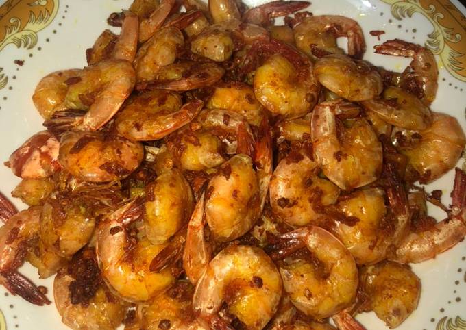 Udang goreng gurih renyah