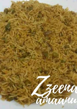 A picture of Tawa Cabbage Pulao.