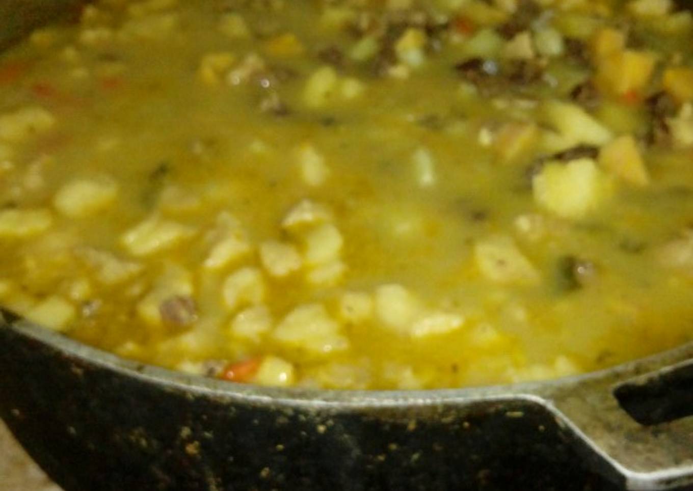 Picadillo de carne seca..