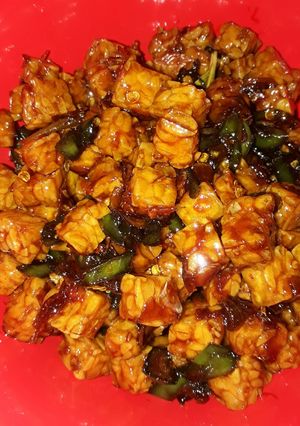 Foto resep Tempe orek basah with cabe ijo
