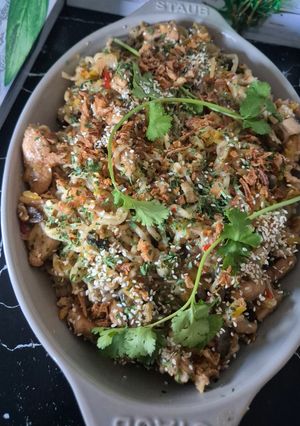Une photo de Nouilles chinoises sautées au poulet au Cookeo infinity 😃