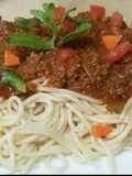 Spaghetti with Ground Beef and Sauce