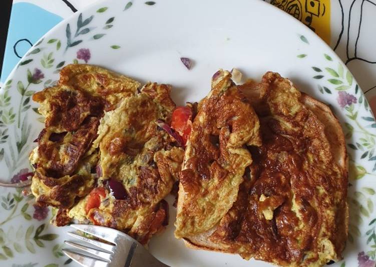 Masala bread omelette