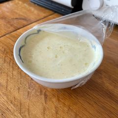 A picture of Homemade curry shrimp mayonnaise.