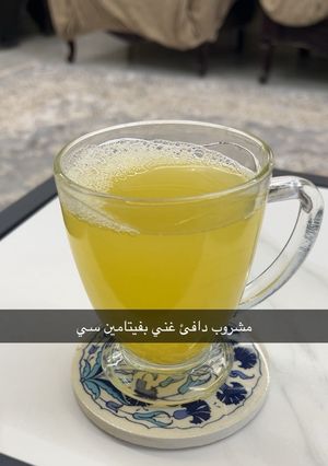صورة لوصفة مشروب دافئ غني بفيتامين سي👌🌹