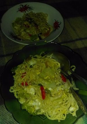 Foto resep Mie sayur tumis