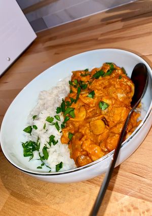 Une photo de Poulet façon Stroganoff