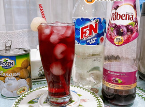 Gambar 👩‍🍳Air Ribena Soda Longan