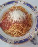 Salsa tomate con costillas de cerdo. Para espaguetis/ macarrones