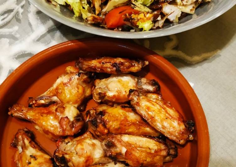 Alitas "light" al horno