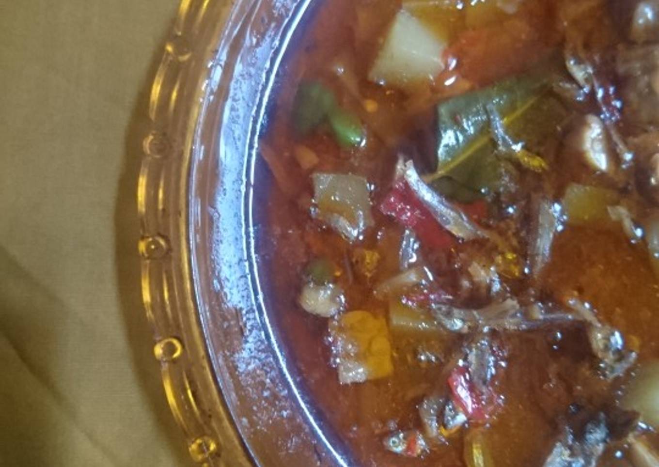 Tumis kentang teri tempe