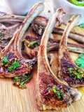 Chuletillas de cordero con salsa chimichurri