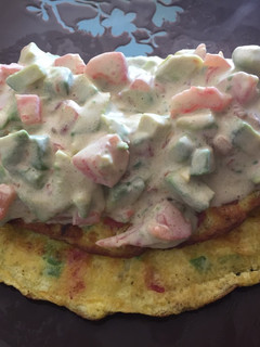 Una foto de •Omelette con tocino, y verduras Método Grez•
