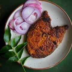 A picture of Kerala style fish fry.
