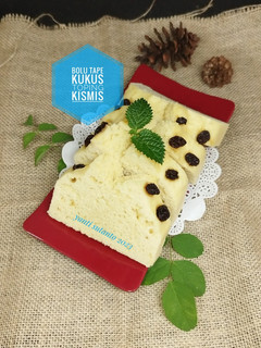 Foto resep Bolu Tape Kukus Toping Kismis (tanpa mixer)